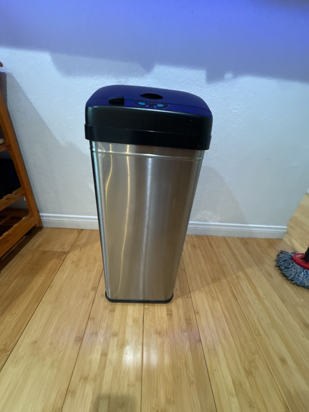 iTouchless 13 Gal. / 49 Liter Stainless Steel Household Metal Trash Can with Sensor Lid 2