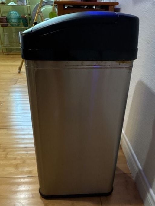 iTouchless 13 Gal. / 49 Liter Stainless Steel Household Metal Trash Can with Sensor Lid 3