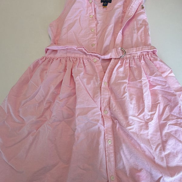 Belted Cotton Oxford Shirtdress