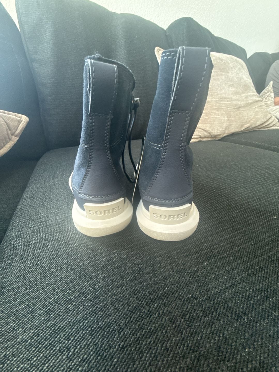 Sorel Kids Explorer Waterproof Lace Up Boots Moonstone Blue Size 13 5