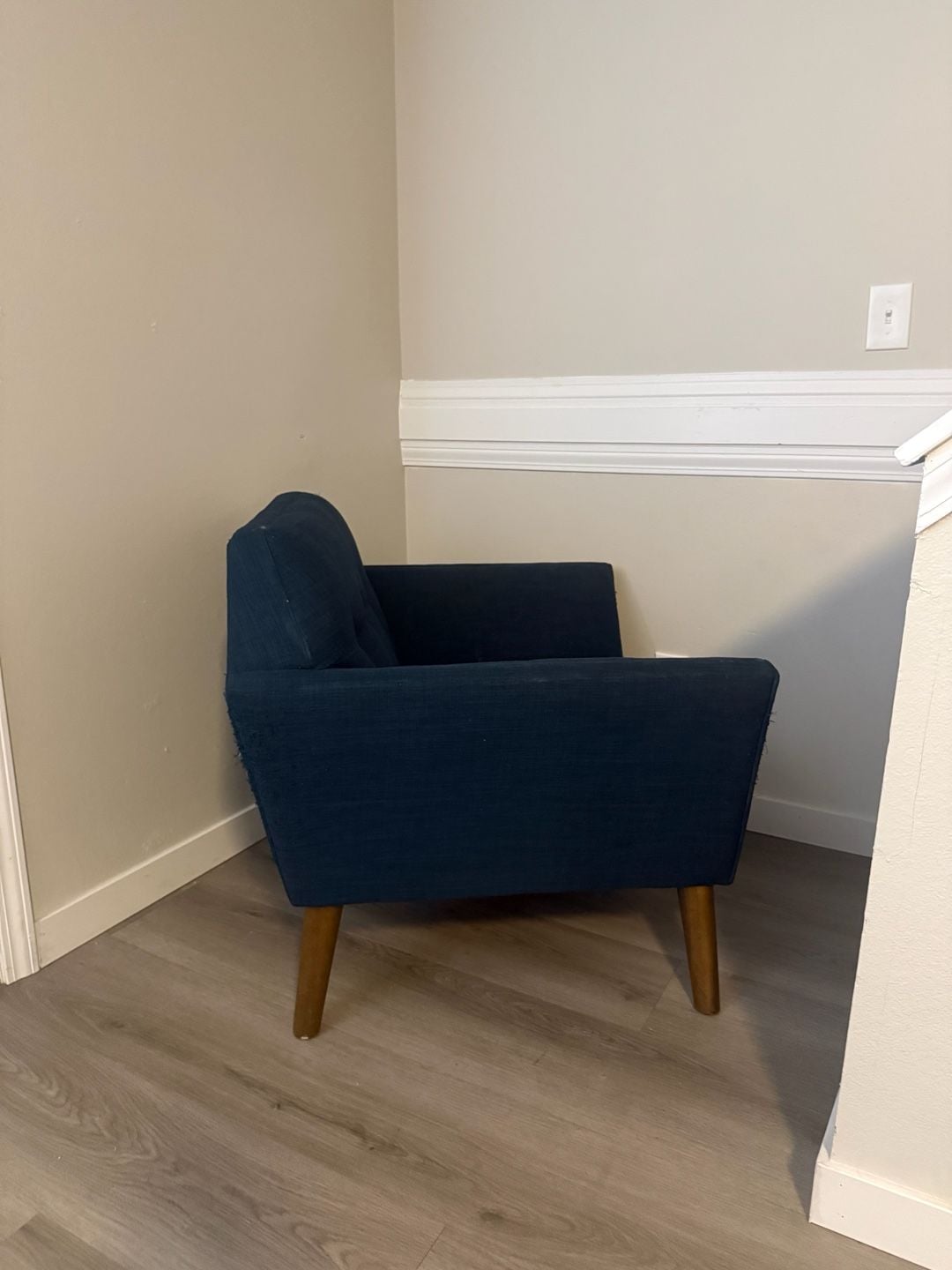 INK+IVY Newport Mid-Century Modern Blue Accent Chair 8