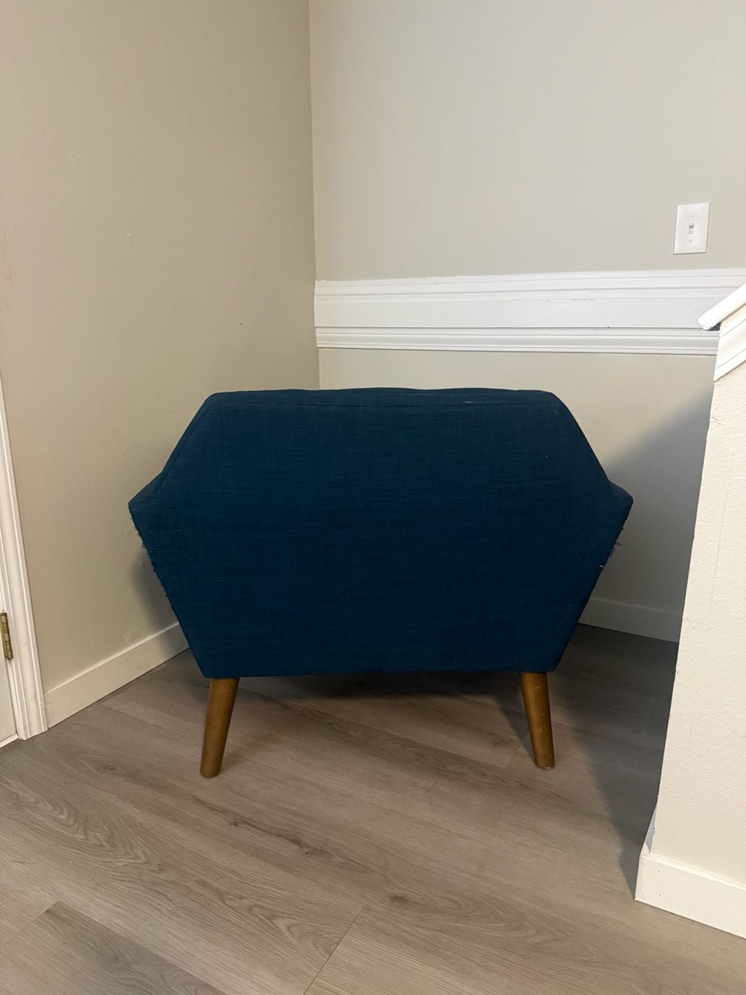 INK+IVY Newport Mid-Century Modern Blue Accent Chair 9