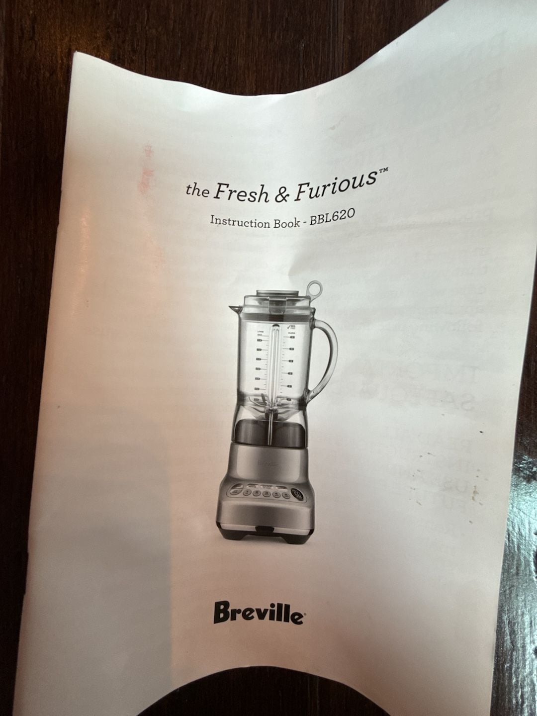 Breville The Fresh & Furious Blender BBL620 8