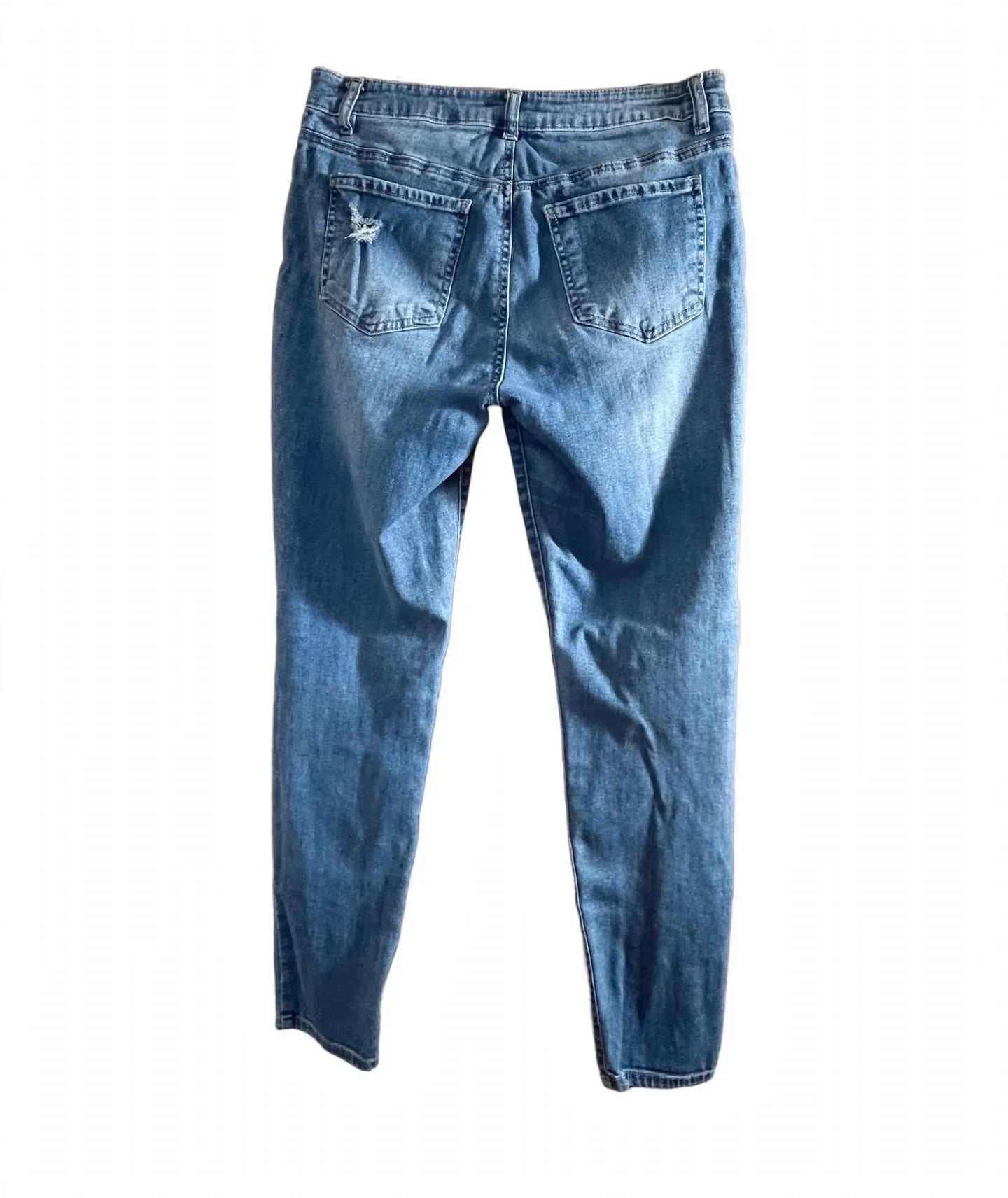 d.jeans Women's Distressed Mid-Rise Stretch Denim Jeans Size 8 6