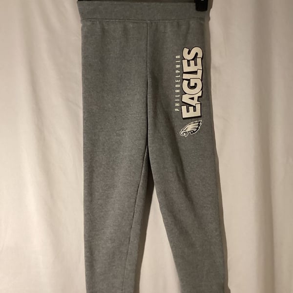 Philadelphia Eagles NFL Heather Gray Fleece Sweatpants Youth Size L 6-6X