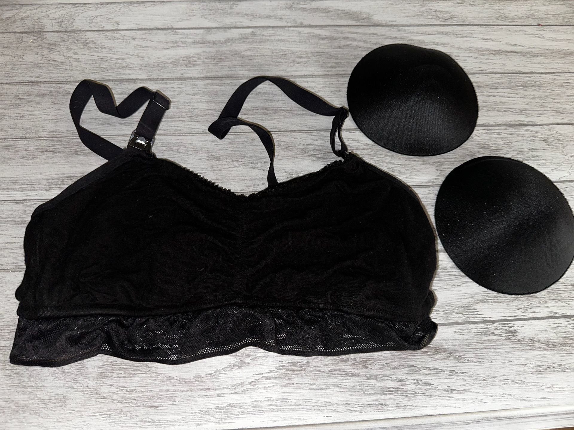 Joyspun Seamless Nursing Bra Black with Pads size XL 1