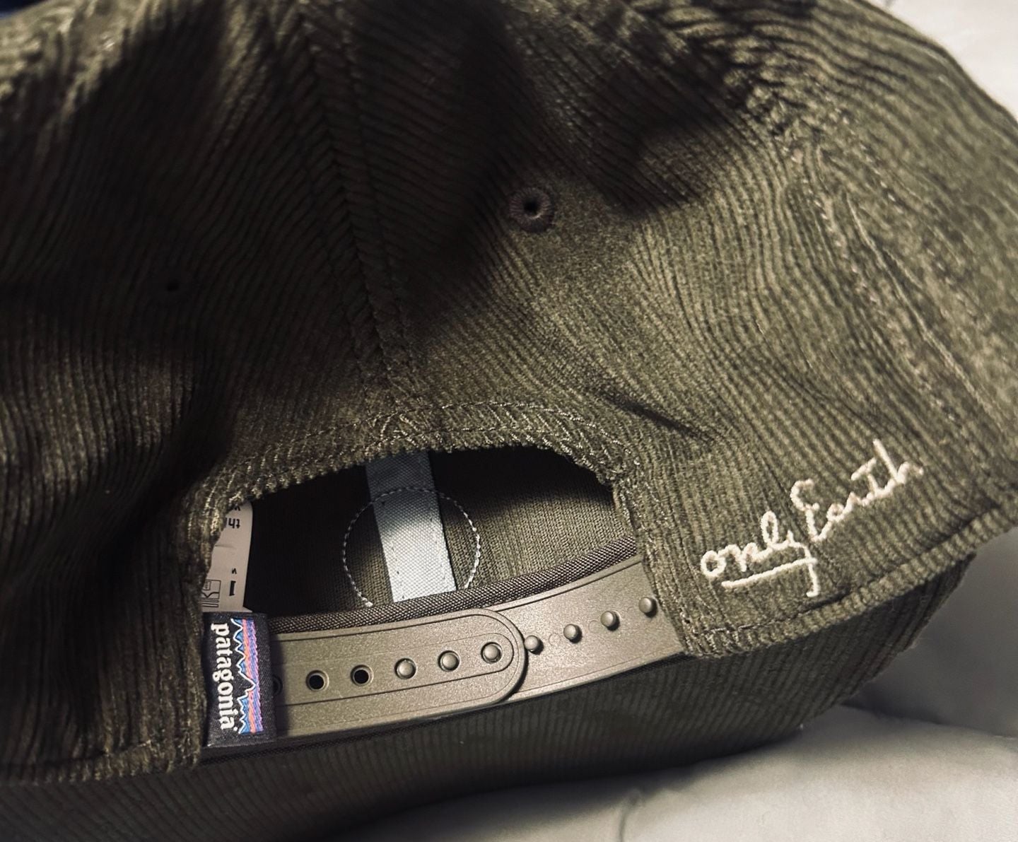 Patagonia Corduroy Cap - Earth Currents Patch: Pine Needle Green 4