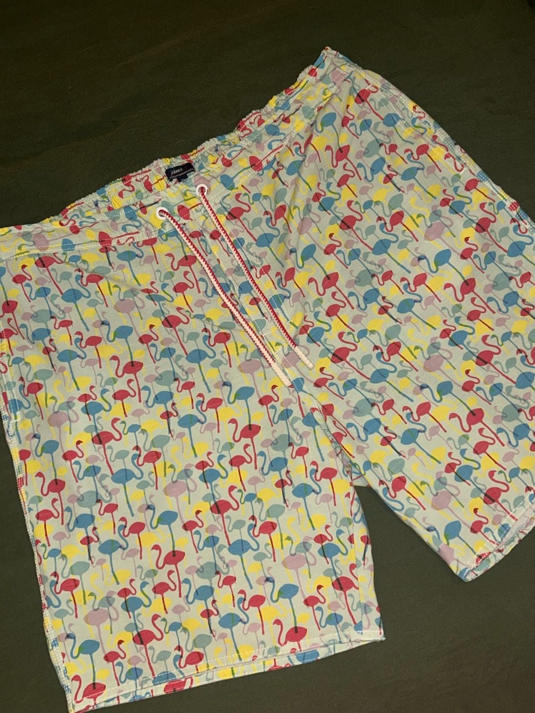 johnnie-O Flamingo Print Swim Trunks 2
