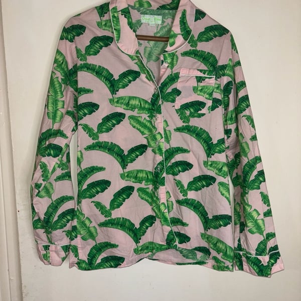 Women's Martinique Banana Leaf Long PJ Set
