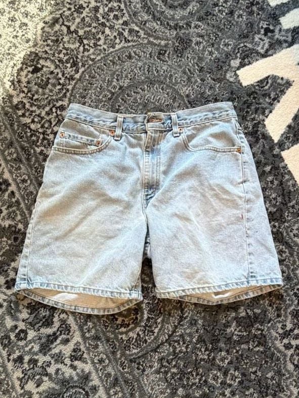Levu Strauss vintage usa Men 550 Relaxed Cotton Denim Shorts Size 34 Blue 2