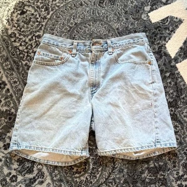 Levu Strauss vintage usa Men 550 Relaxed Cotton Denim Shorts Size 34 Blue
