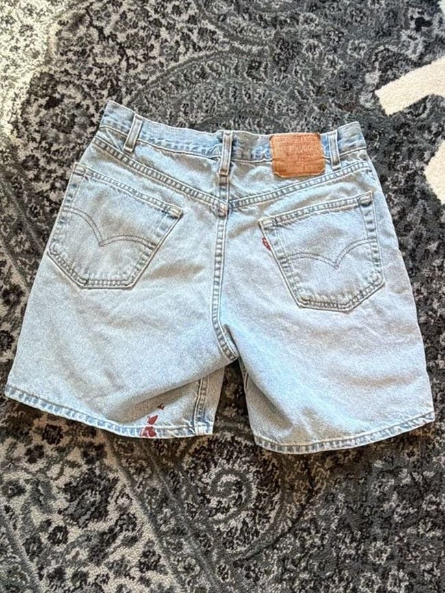 Levu Strauss vintage usa Men 550 Relaxed Cotton Denim Shorts Size 34 Blue 4