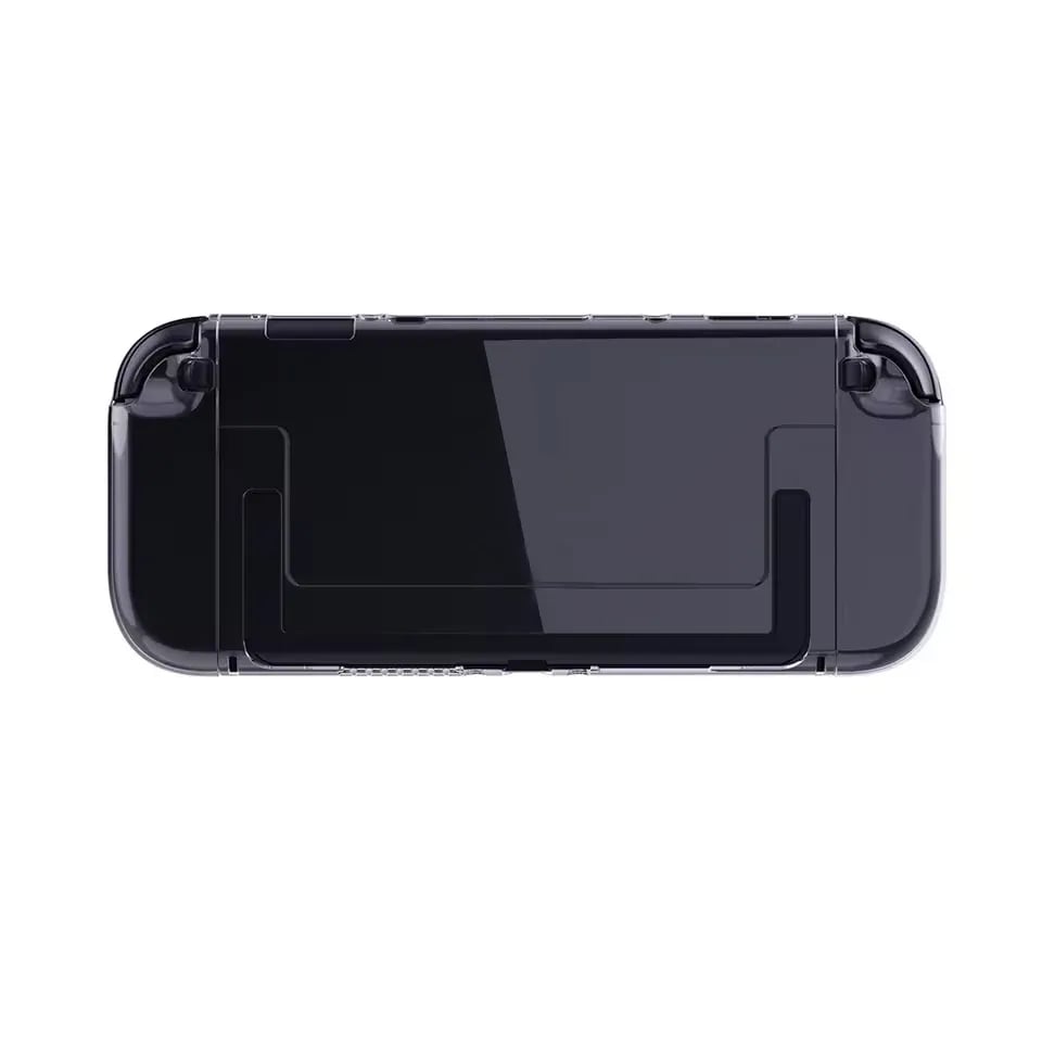Clear Protective Case for Nintendo Switch 1 with Kickstand and Joy-Con Covers 3