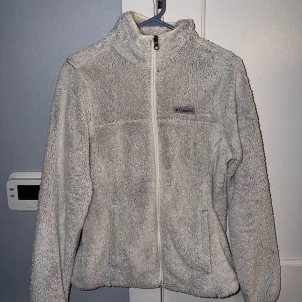 Columbia Women's Cloudy Day Full Zip Fleece Jacket White