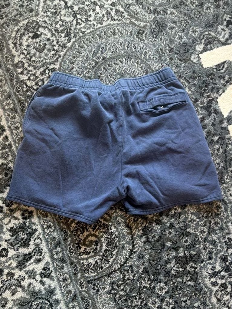 Vintage Navy Blue Nike Sweatshorts with Embroidered Swoosh 4