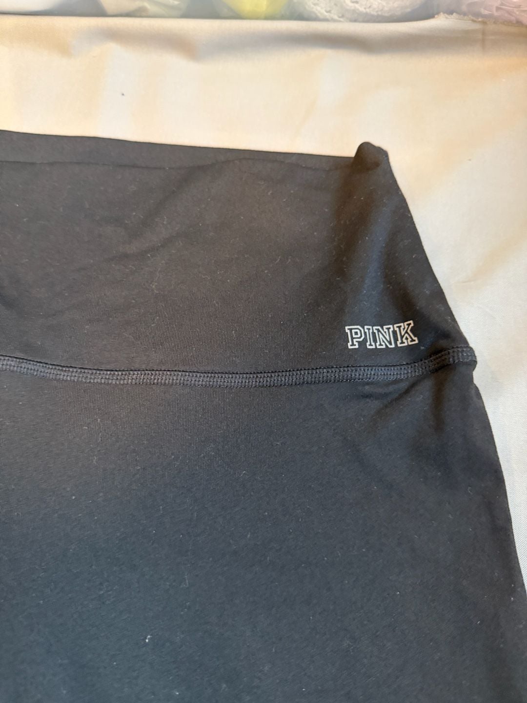 PINK Victoria's Secret Ultimate Black Athletic Leggings Size L 2