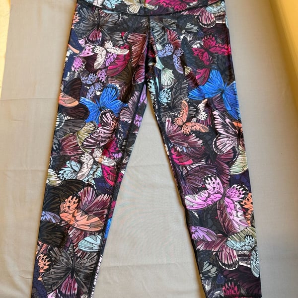 Victoria Sport Butterfly Print Athletic Leggings