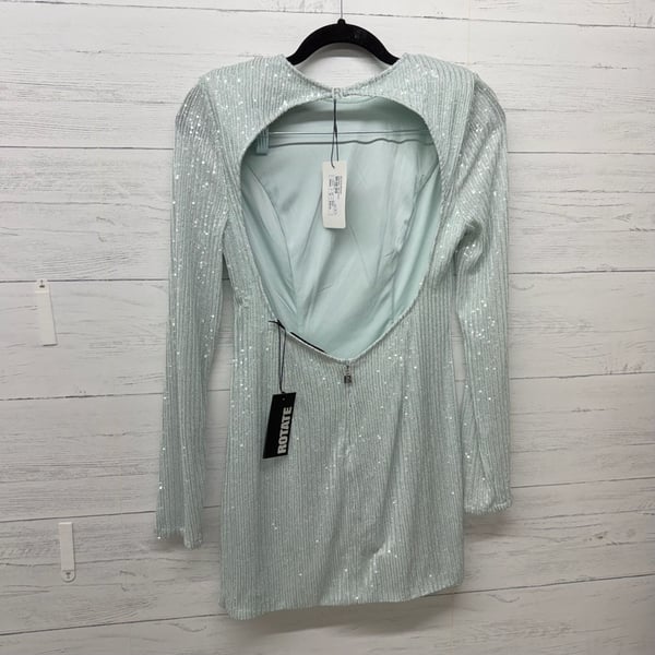 Rotate Birger Christensen Sequin Open Back Mini Dress 36 or size 4 blue