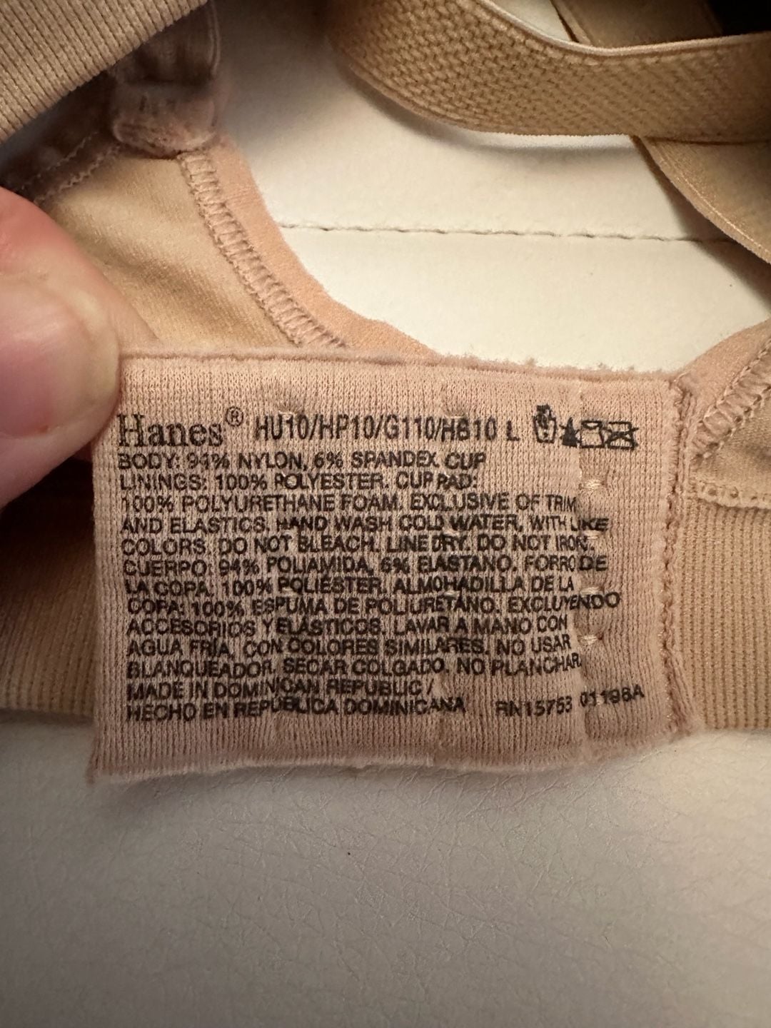Hanes Ribbed Seamless Wireless Comfort Bra with Lace Trim 5
