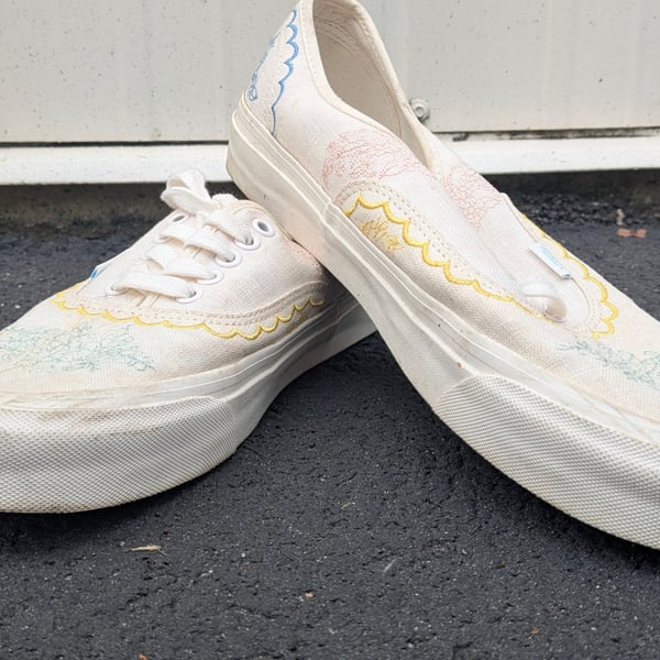 Vans Authentic 44 DX Linen Blossom Cloud Dancer Sneakers