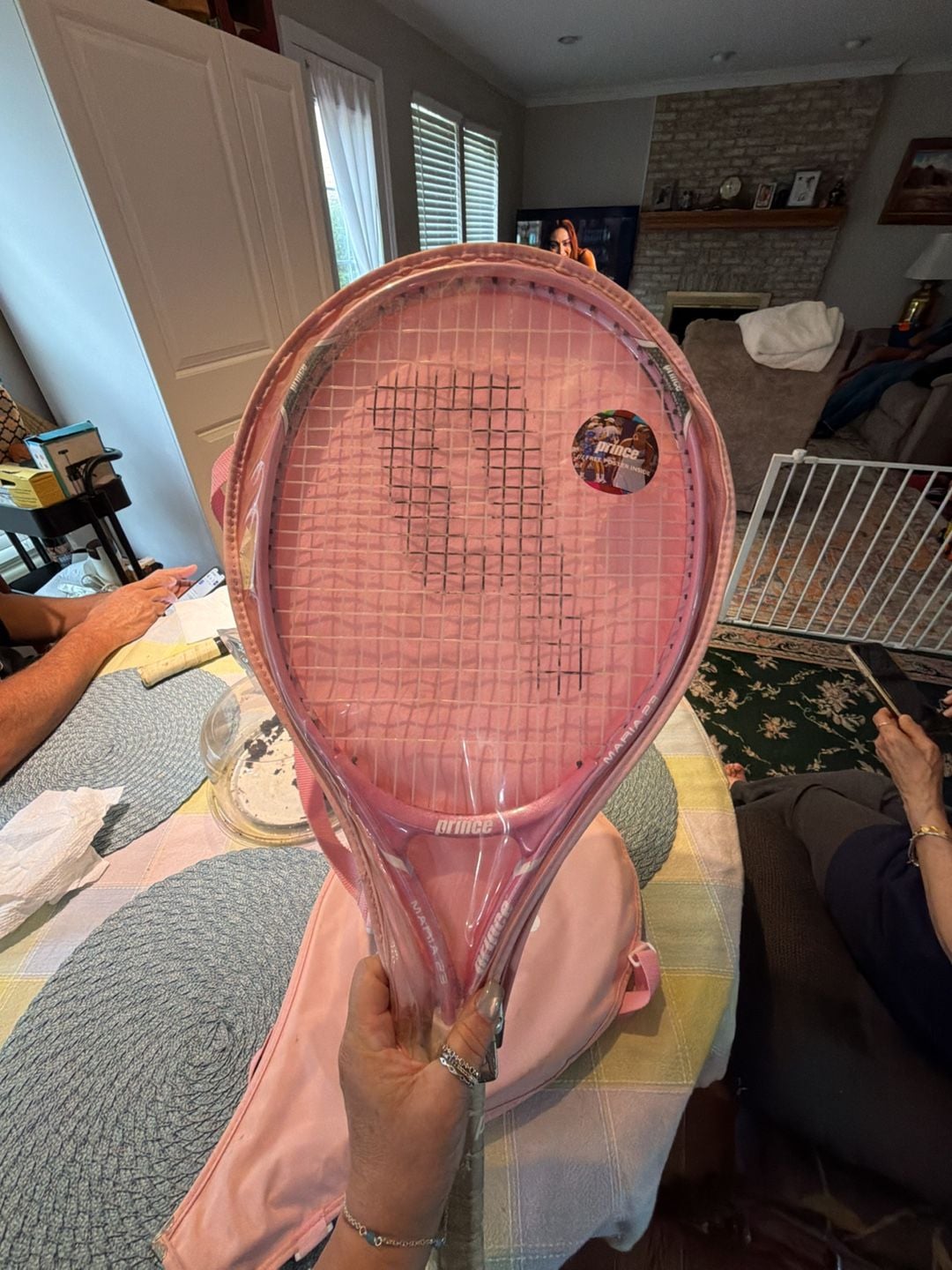 Prince Maria 23 Pink Junior Tennis Racket with Cover 2