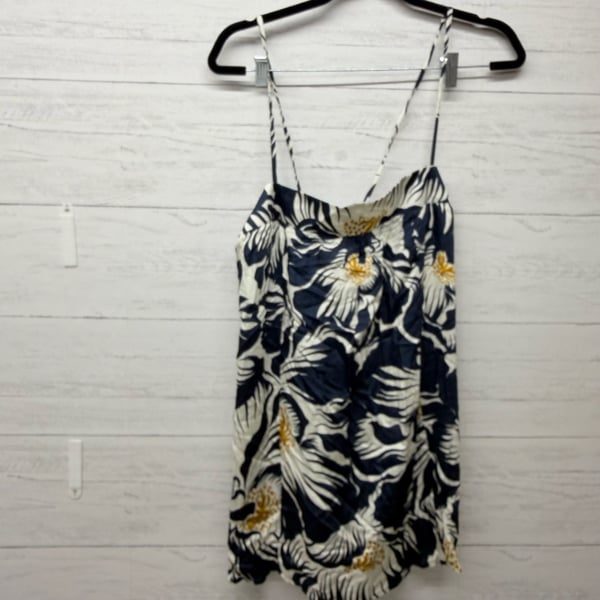 Maaji Tropical navy Floral Print Spaghetti Strap Dress L