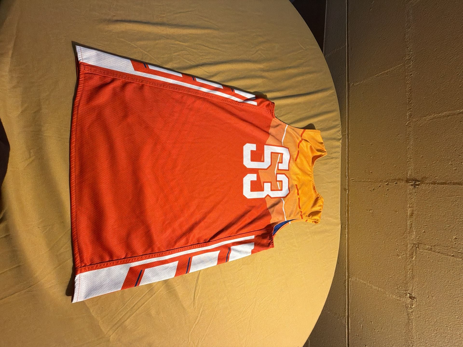 i9 Sports Orange and White Reversible Basketball Jersey 6