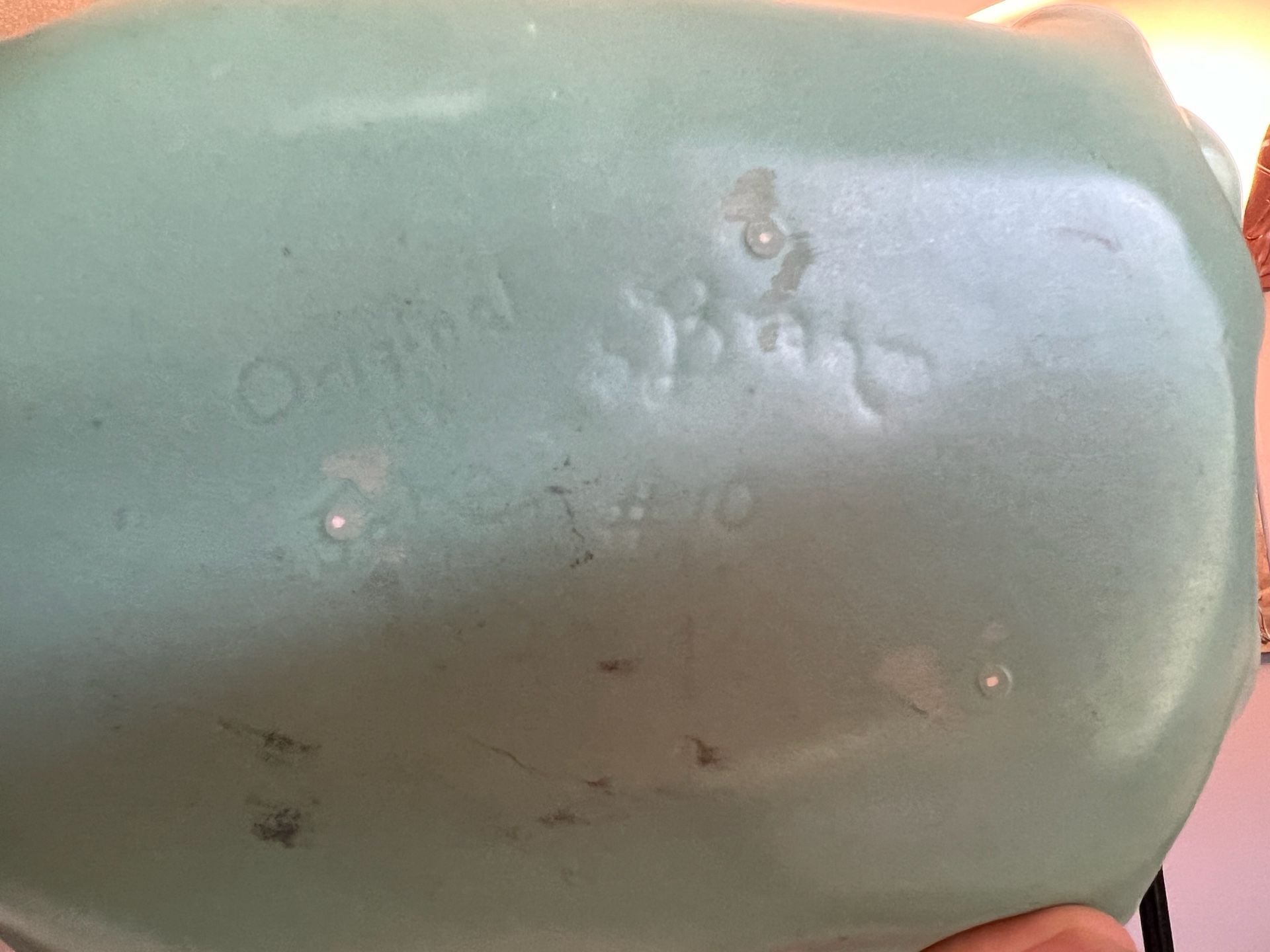 Original Johannes Brahm No. 10 Mint Green Trinket Dish & Leaf Bowl Vintage 2