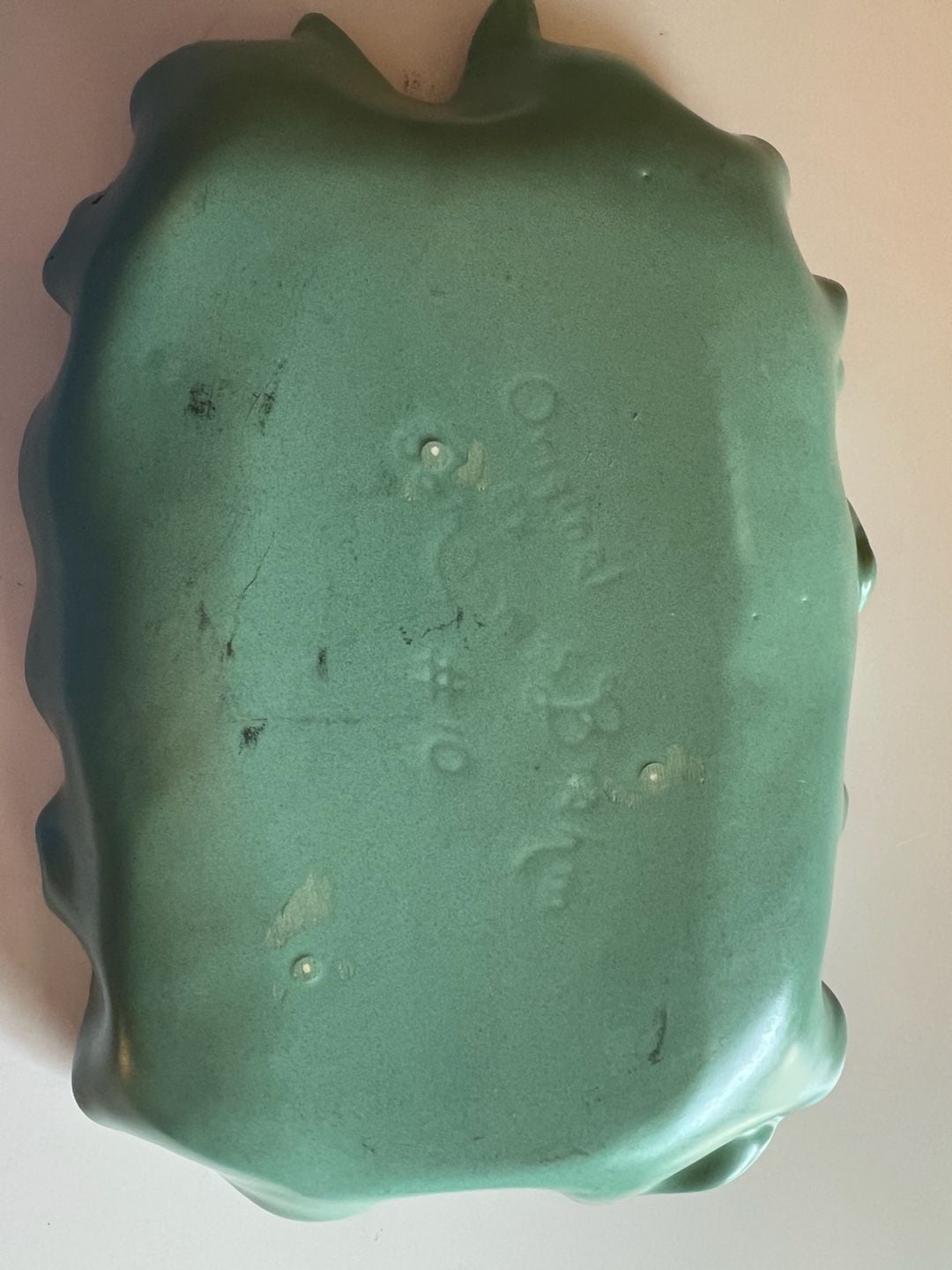 Original Johannes Brahm No. 10 Mint Green Trinket Dish & Leaf Bowl Vintage 3