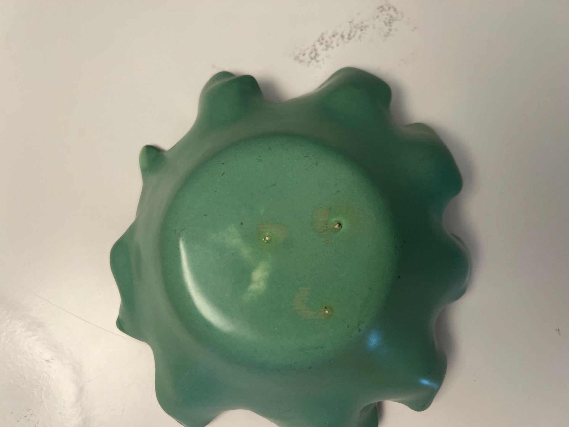 Original Johannes Brahm No. 10 Mint Green Trinket Dish & Leaf Bowl Vintage 12