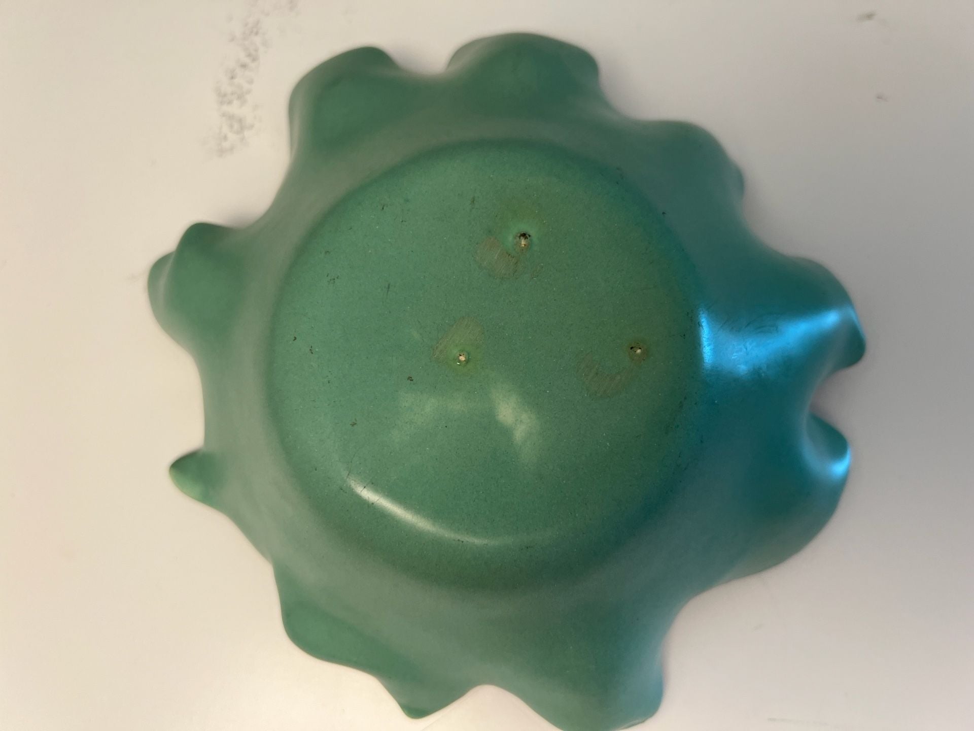 Original Johannes Brahm No. 10 Mint Green Trinket Dish & Leaf Bowl Vintage 13