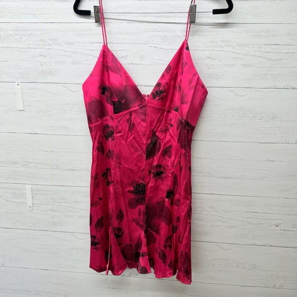 Alice + Olivia Julietta Mini Dress in Floral Fling Raspberry flaw 14
