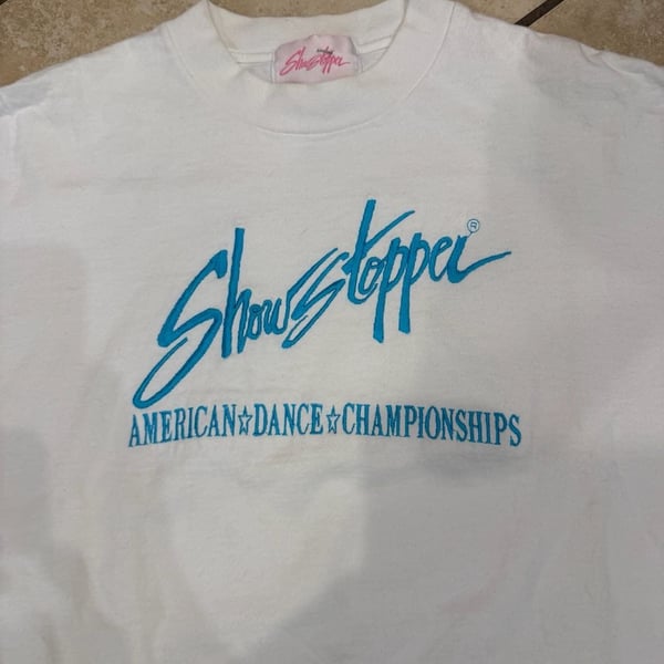 90’s ShowStopper American Dance Championships T-Shirt White