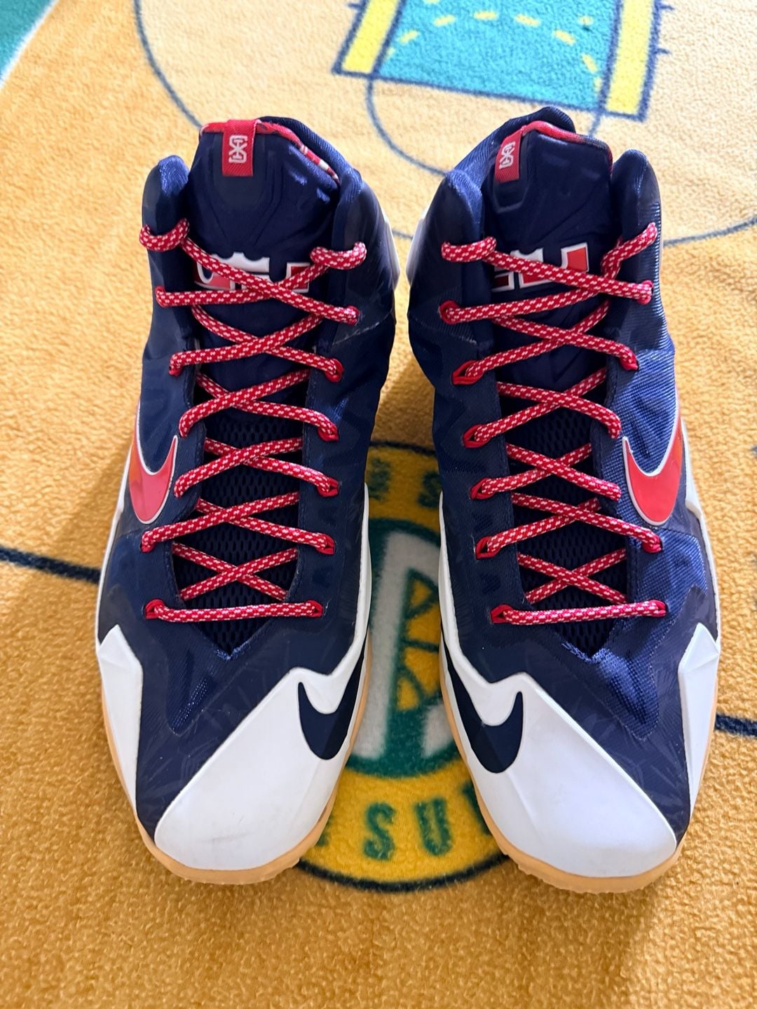 Nike LeBron 11 Independence Day Navy White Red Basketball Shoes 616175-164 2