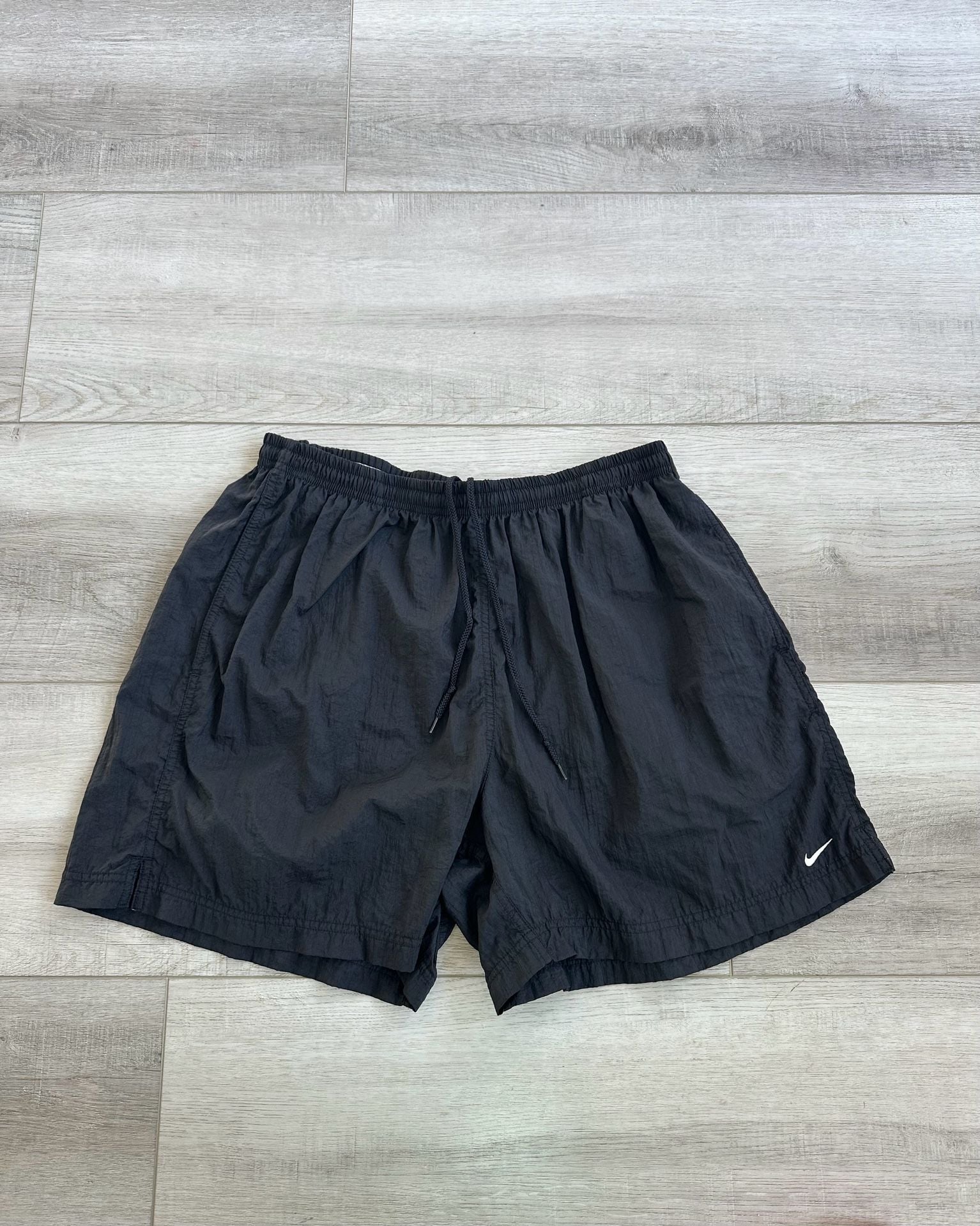 Vintage 90s Nike Black Nylon Running Gym Shorts 2