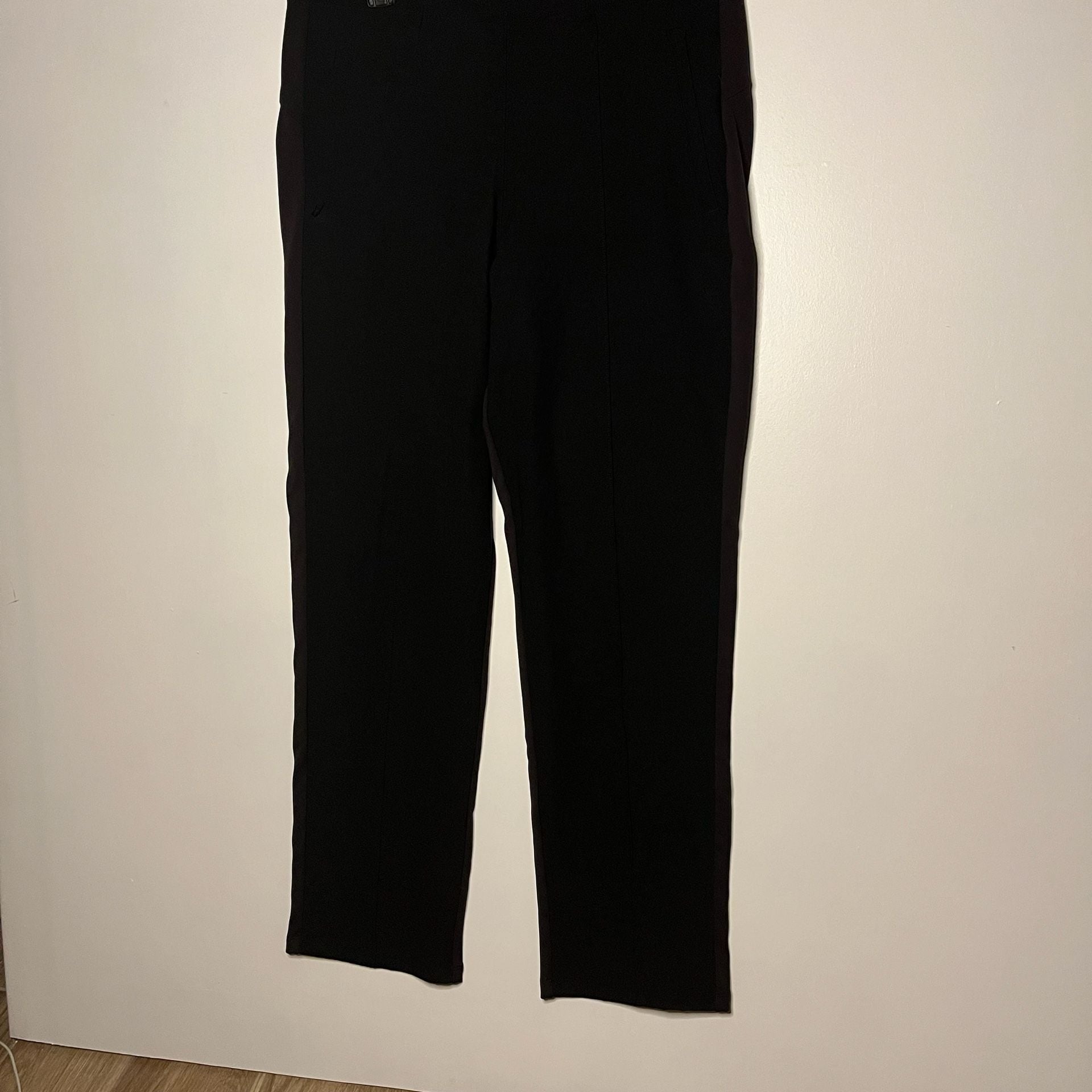 Athleta Black Pants Size 12/T 12/G Side Stripe 4