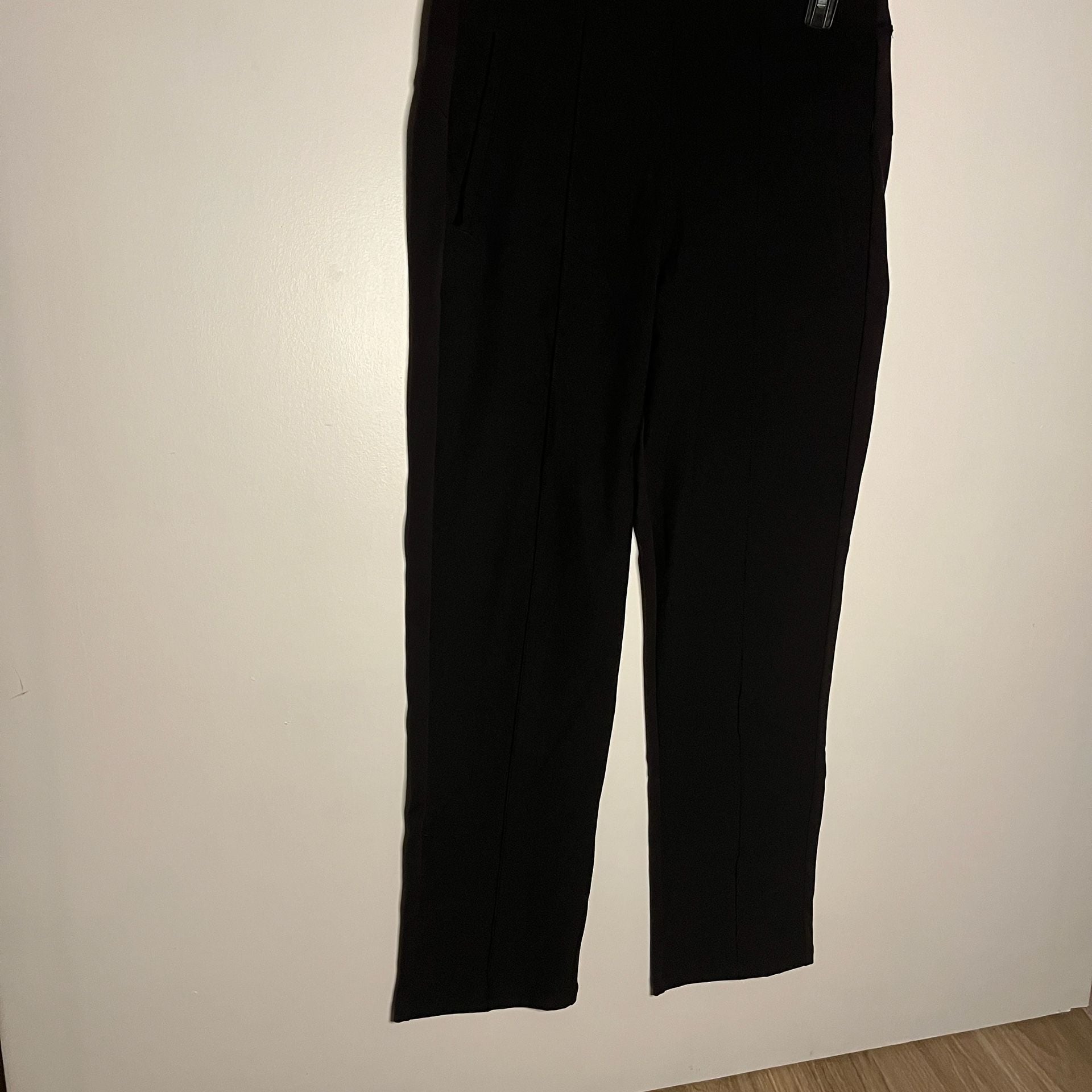 Athleta Black Pants Size 12/T 12/G Side Stripe 5