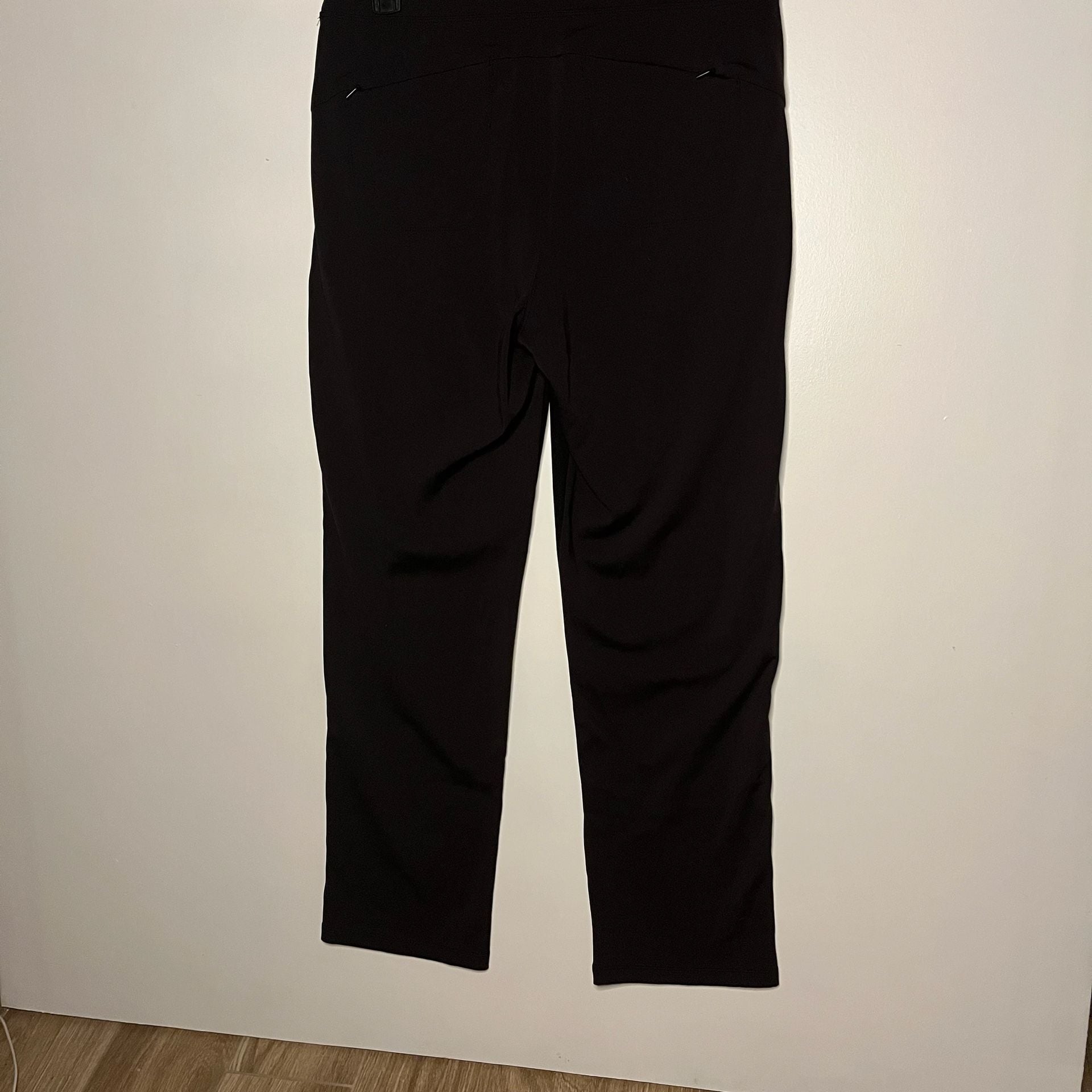 Athleta Black Pants Size 12/T 12/G Side Stripe 7