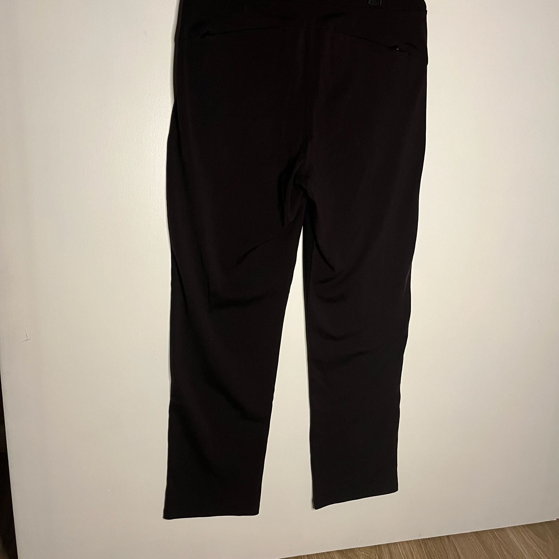 Athleta Black Pants Size 12/T 12/G Side Stripe 8