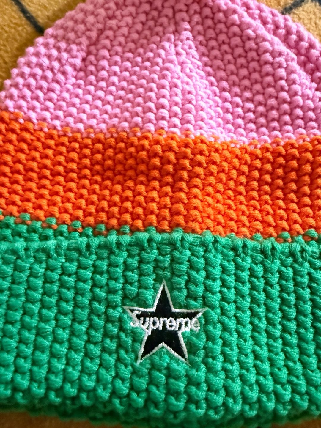 Supreme Alpine Beanie Pink Orange Green FW20 2