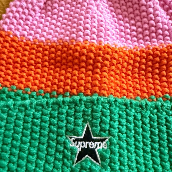 Supreme Alpine Beanie Pink Orange Green FW20