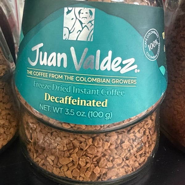 Juan Valdez Freeze Dried Instant Coffee Decaffeinated 2 pack