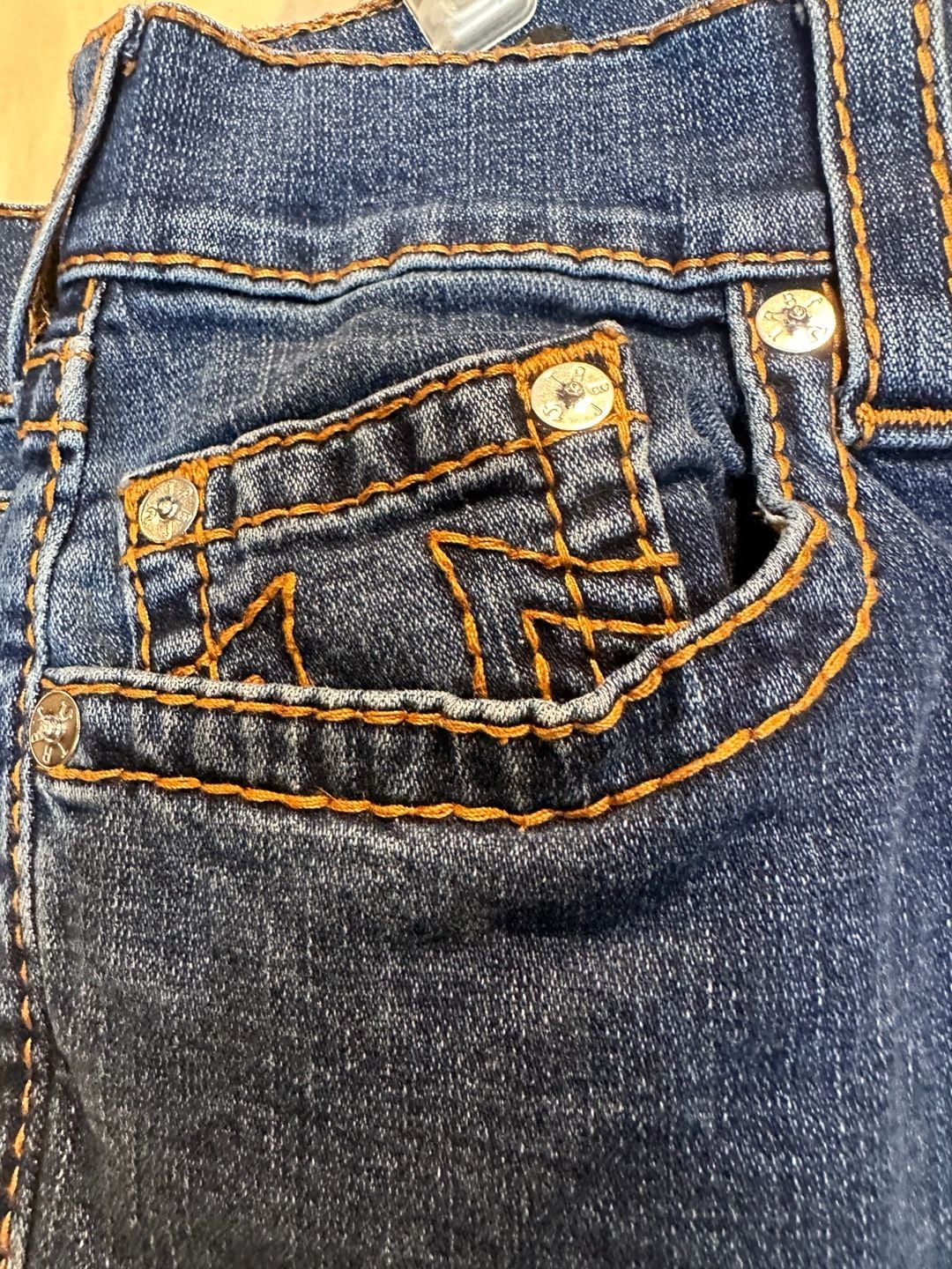 Y2K inspired True Religion Ricky Straight Leg Denim Jeans 4