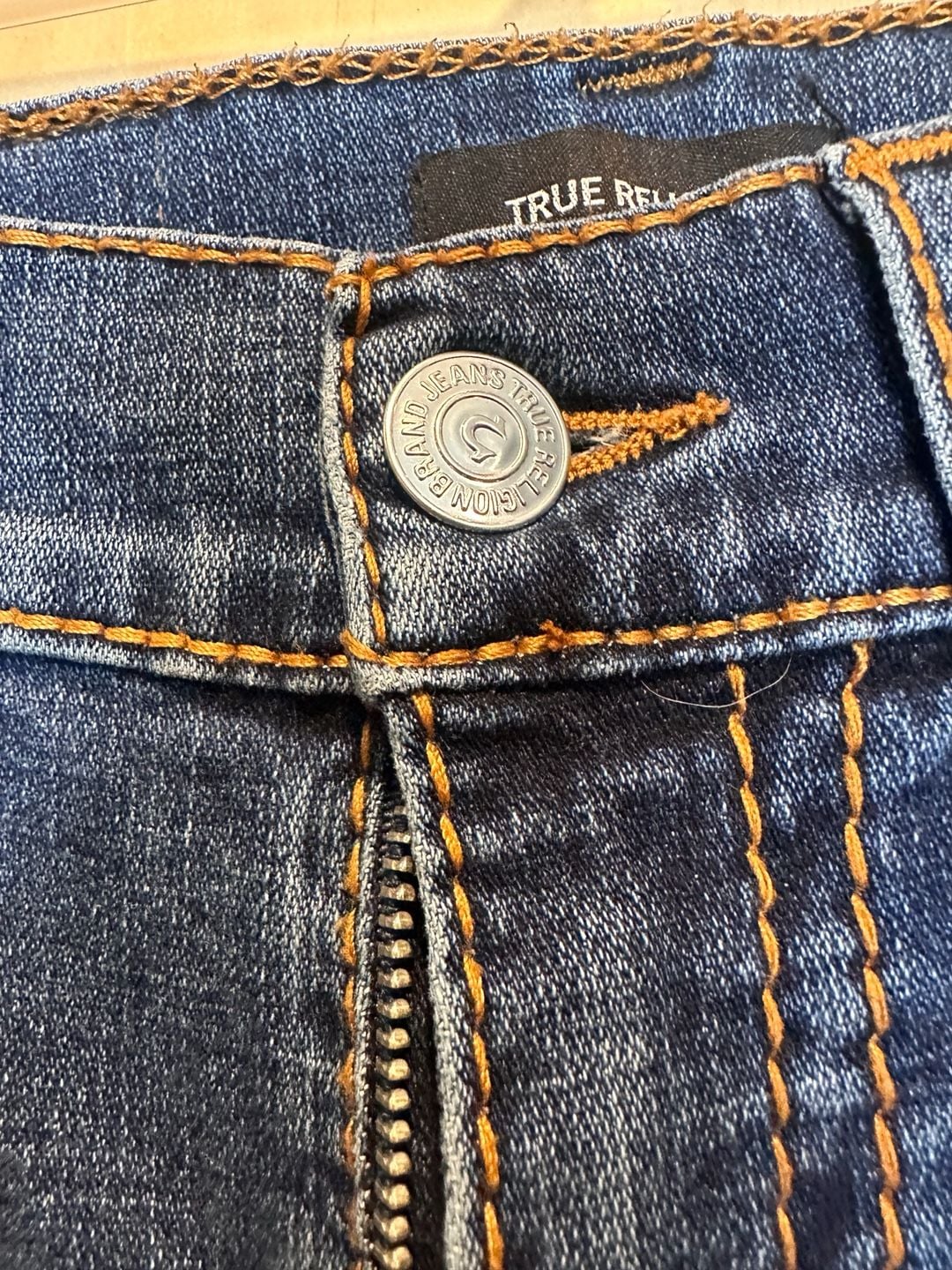 Y2K inspired True Religion Ricky Straight Leg Denim Jeans 5