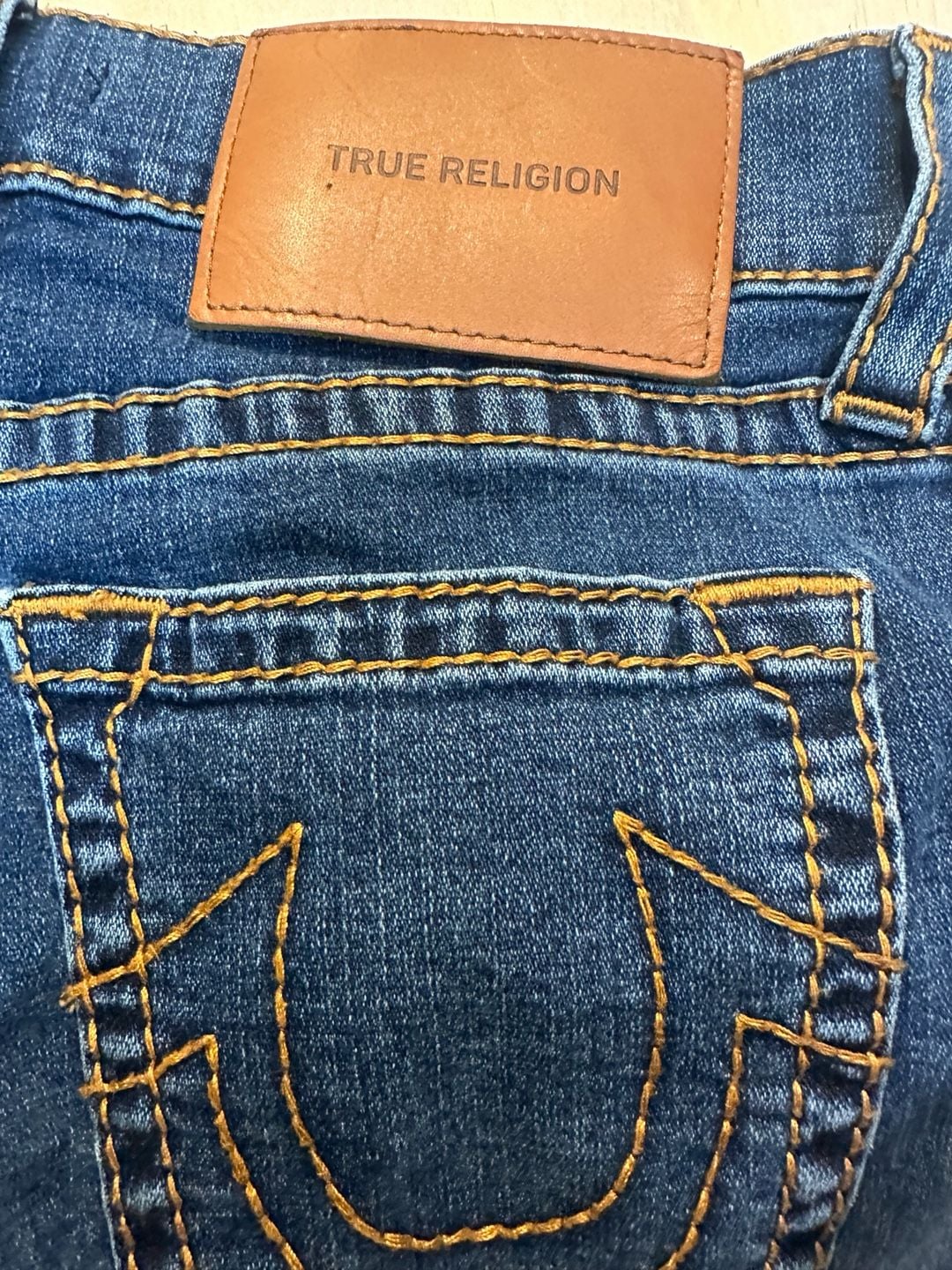 Y2K inspired True Religion Ricky Straight Leg Denim Jeans 7