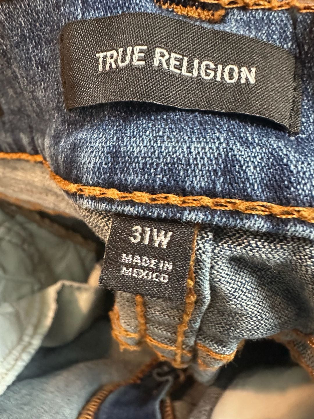 Y2K inspired True Religion Ricky Straight Leg Denim Jeans 8