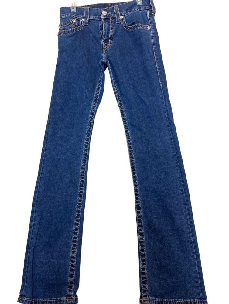 Y2K inspired True Religion Ricky Straight Leg Denim Jeans 2