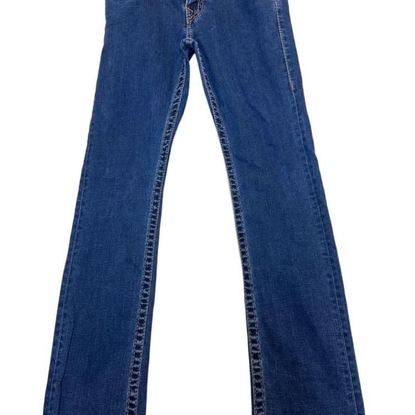 Y2K inspired True Religion Ricky Straight Leg Denim Jeans