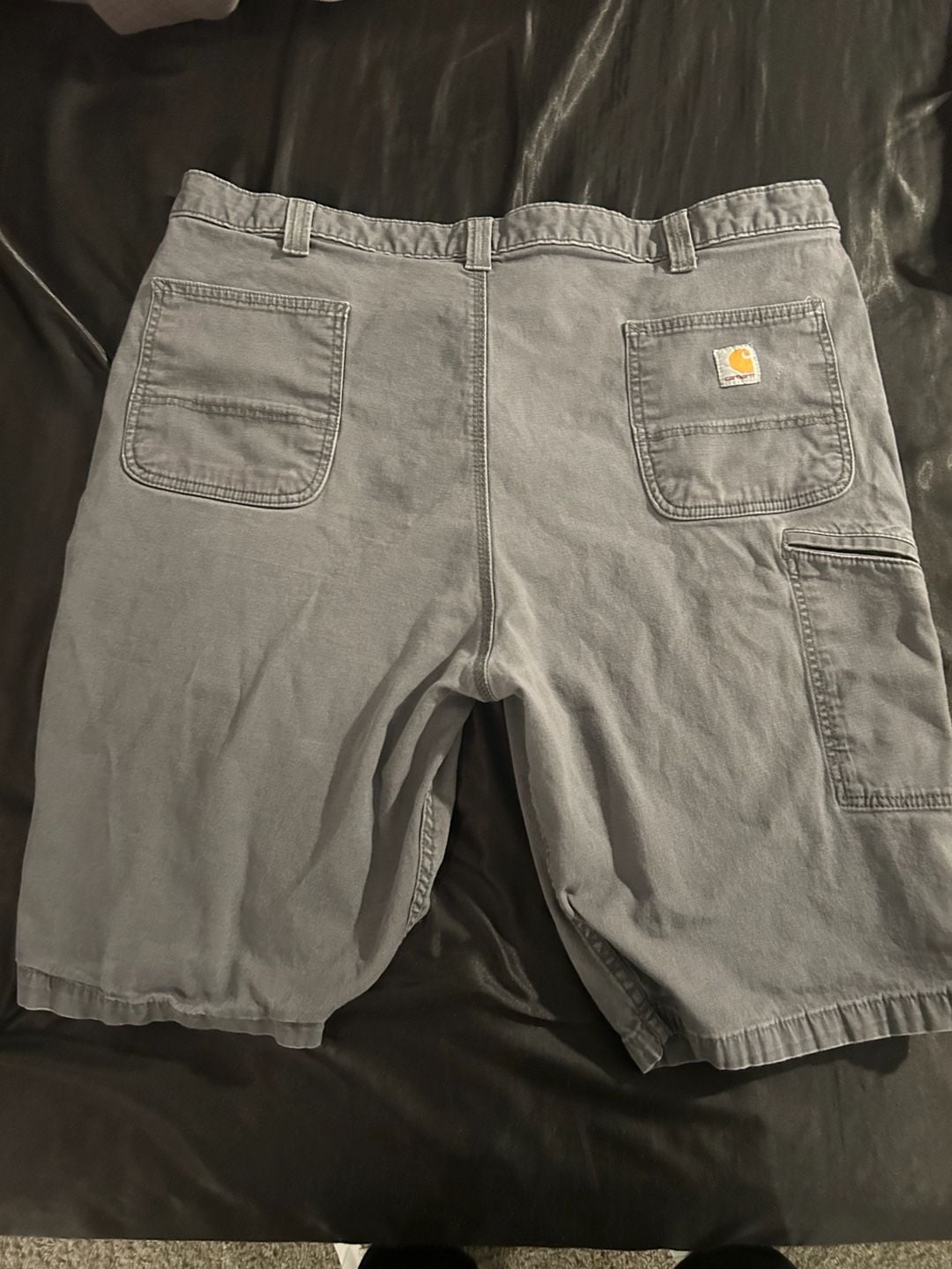 Carhartt Relaxed Fit Gray Canvas Utility Work Shorts Men's Size 44 4