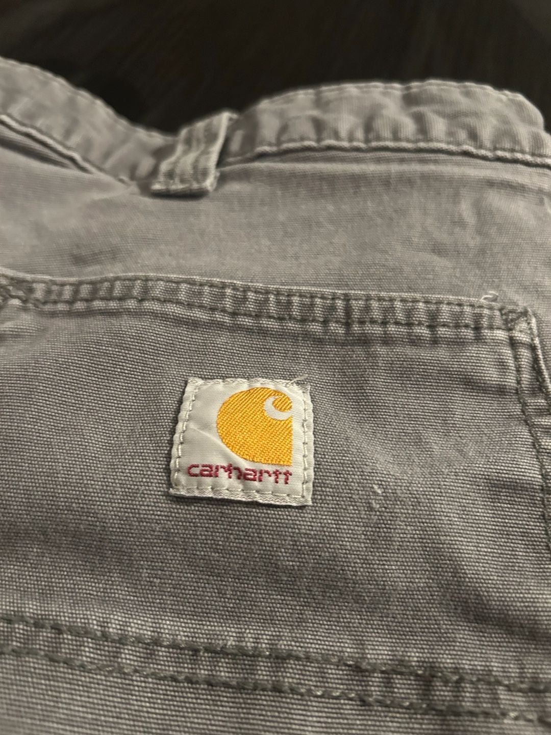 Carhartt Relaxed Fit Gray Canvas Utility Work Shorts Men's Size 44 5